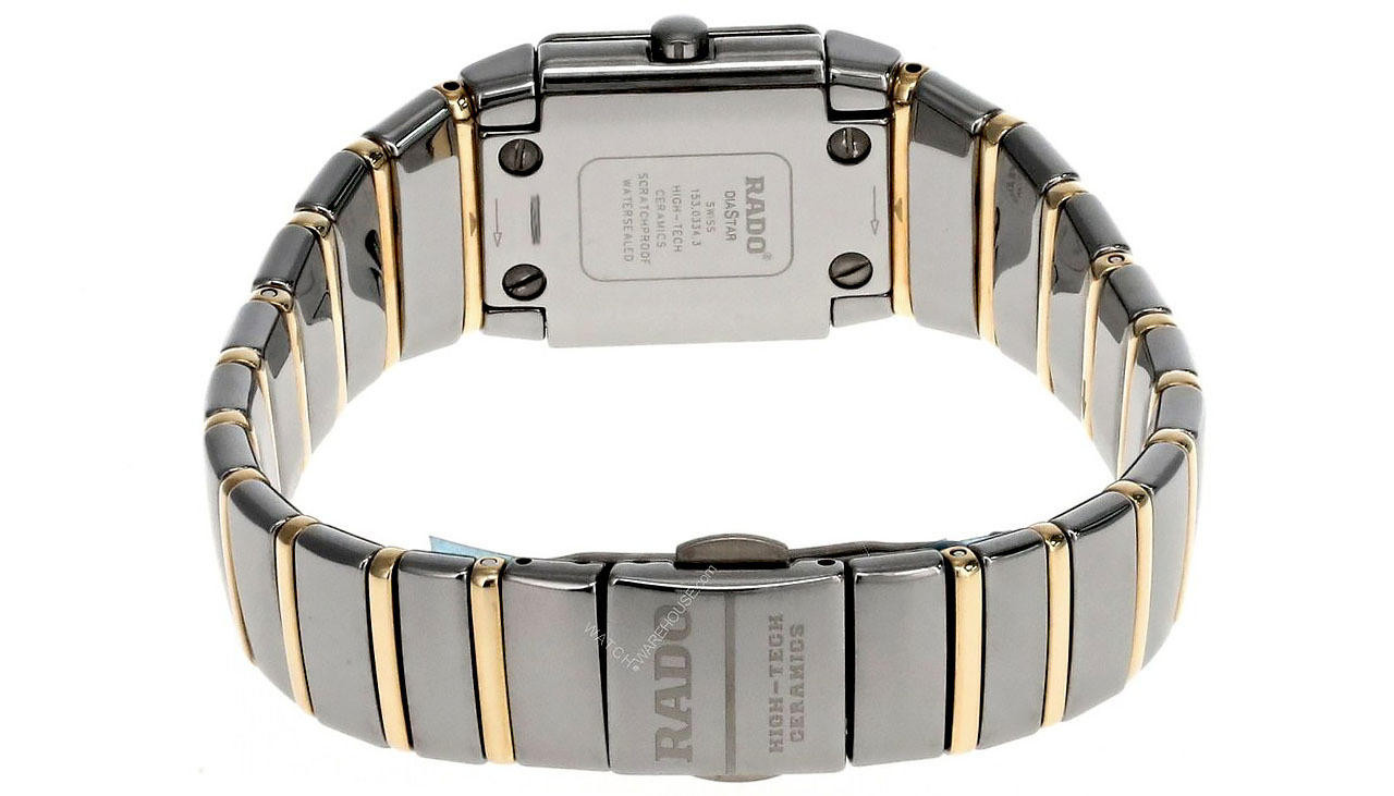 RADO DiaStar Gray Dial 2-Tone High Tech Ceramic Women's Watch R13334752