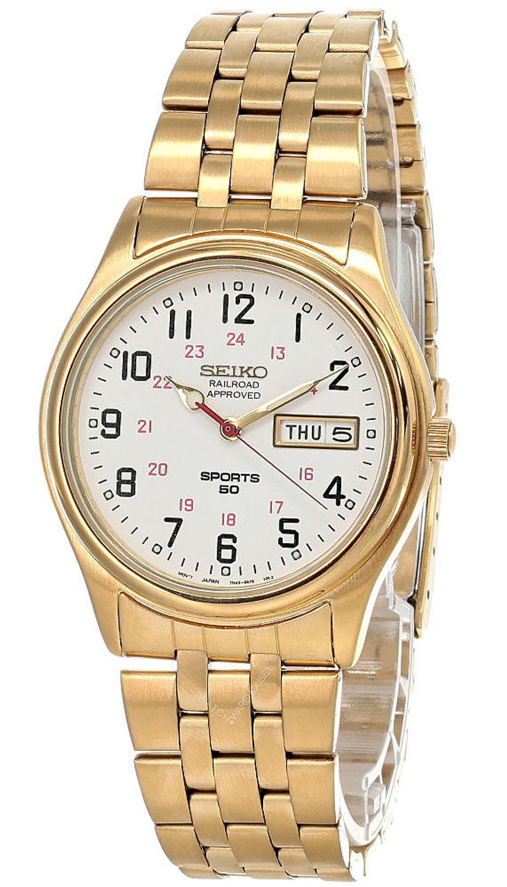 SEIKO Railroad Approved White Dial S-Steel Men's Watch SGG532