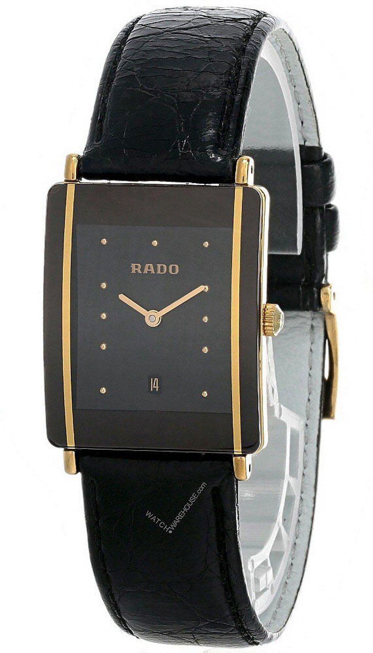 R30941702 Rado Centrix Jubile Mens Stainless Steel and Ceramic Quartz Watch  with Diamonds