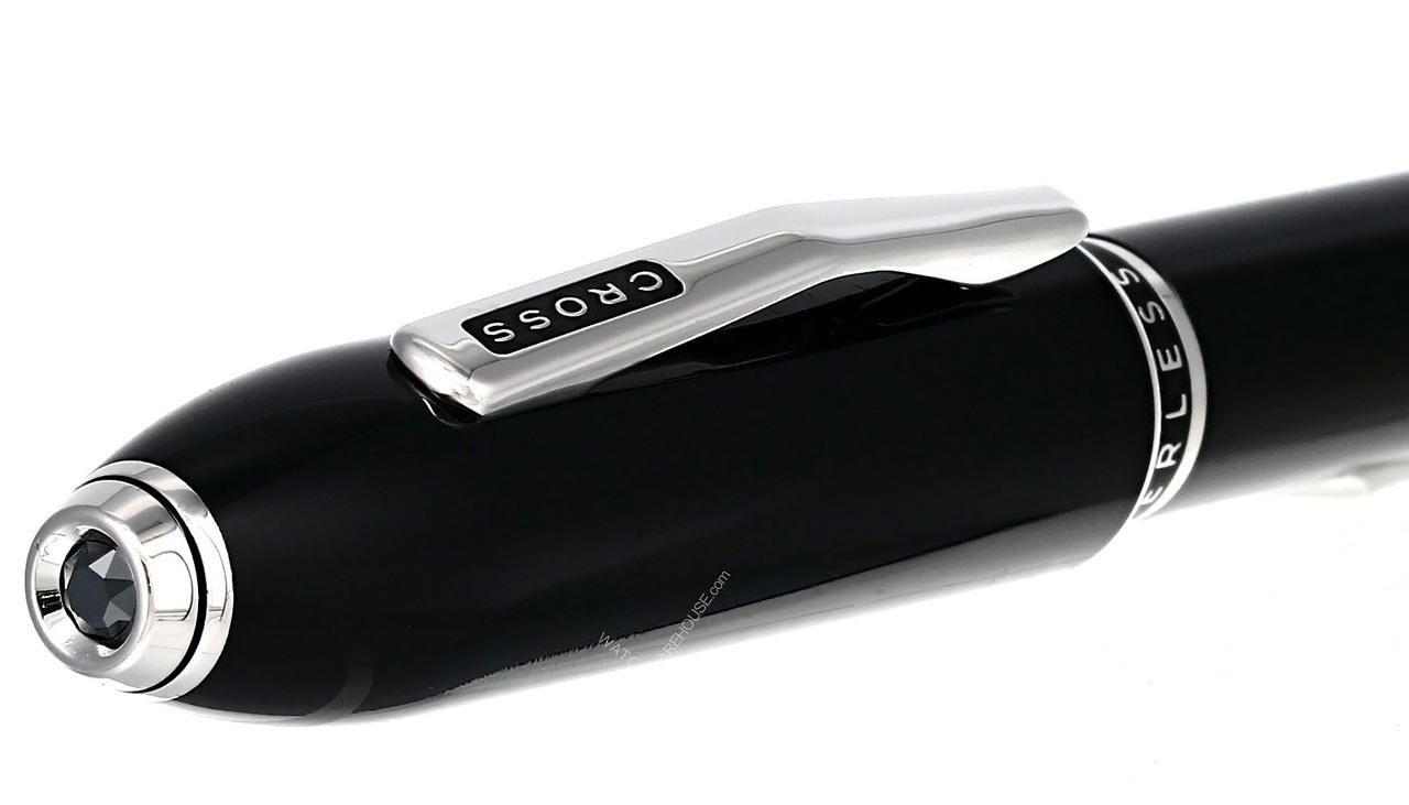 CROSS Peerless 125 Obsidian Black Lacquer Ballpoint Pen AT0702-1