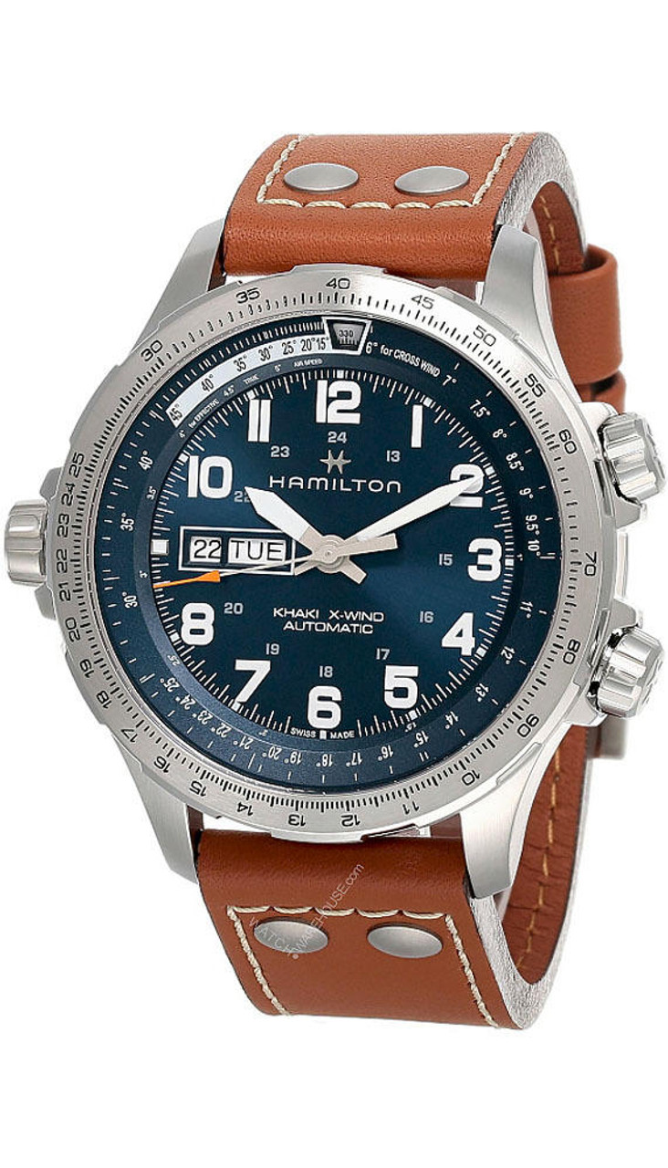 HAMILTON Khaki Aviation X Wind AUTO SS Blue Dial Men s Watch