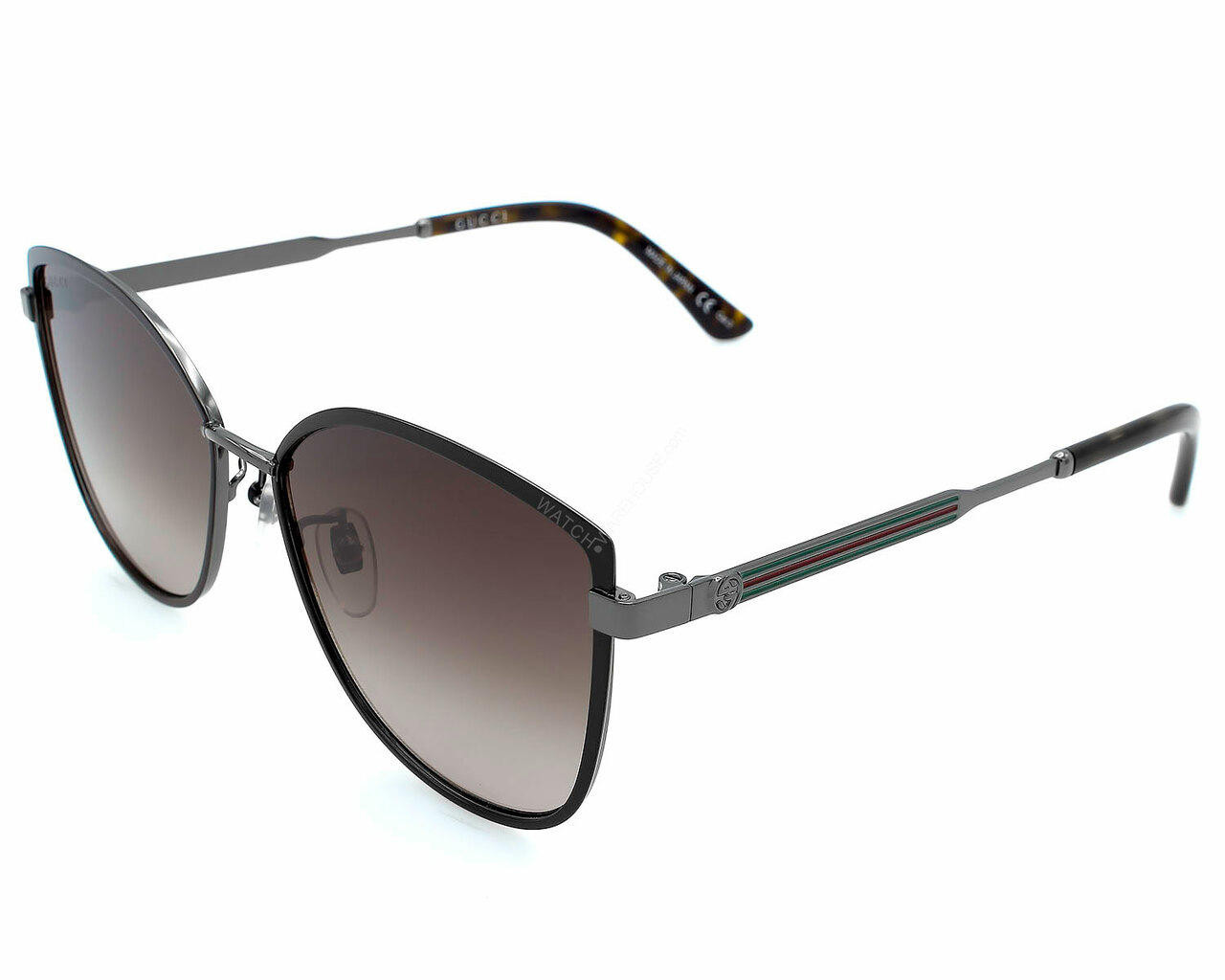 Gucci Brown Gradient Square Women's Sunglasses GG0083S 002
