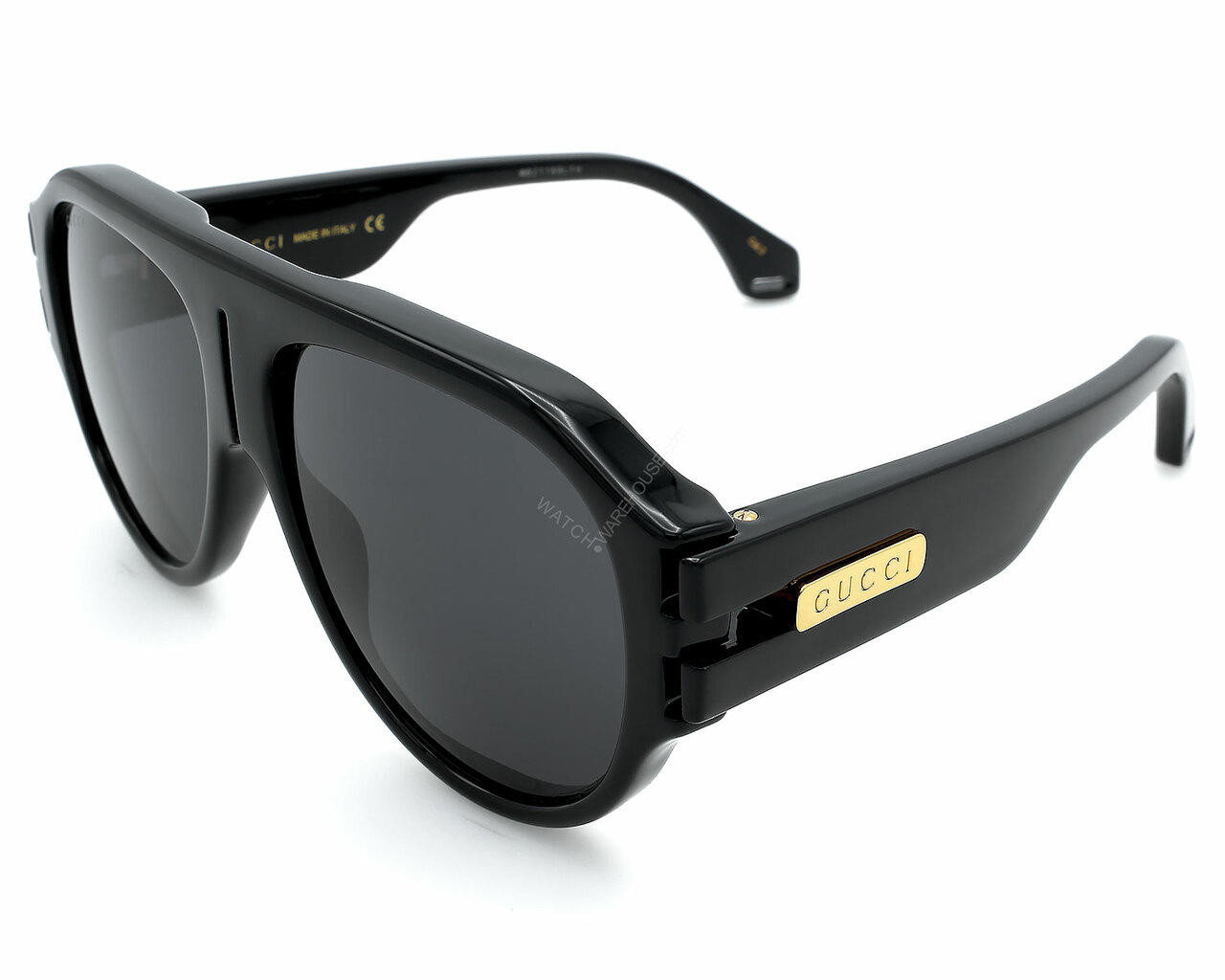 GUCCI Black/Gray Lens 58-145MM Men display picture 3