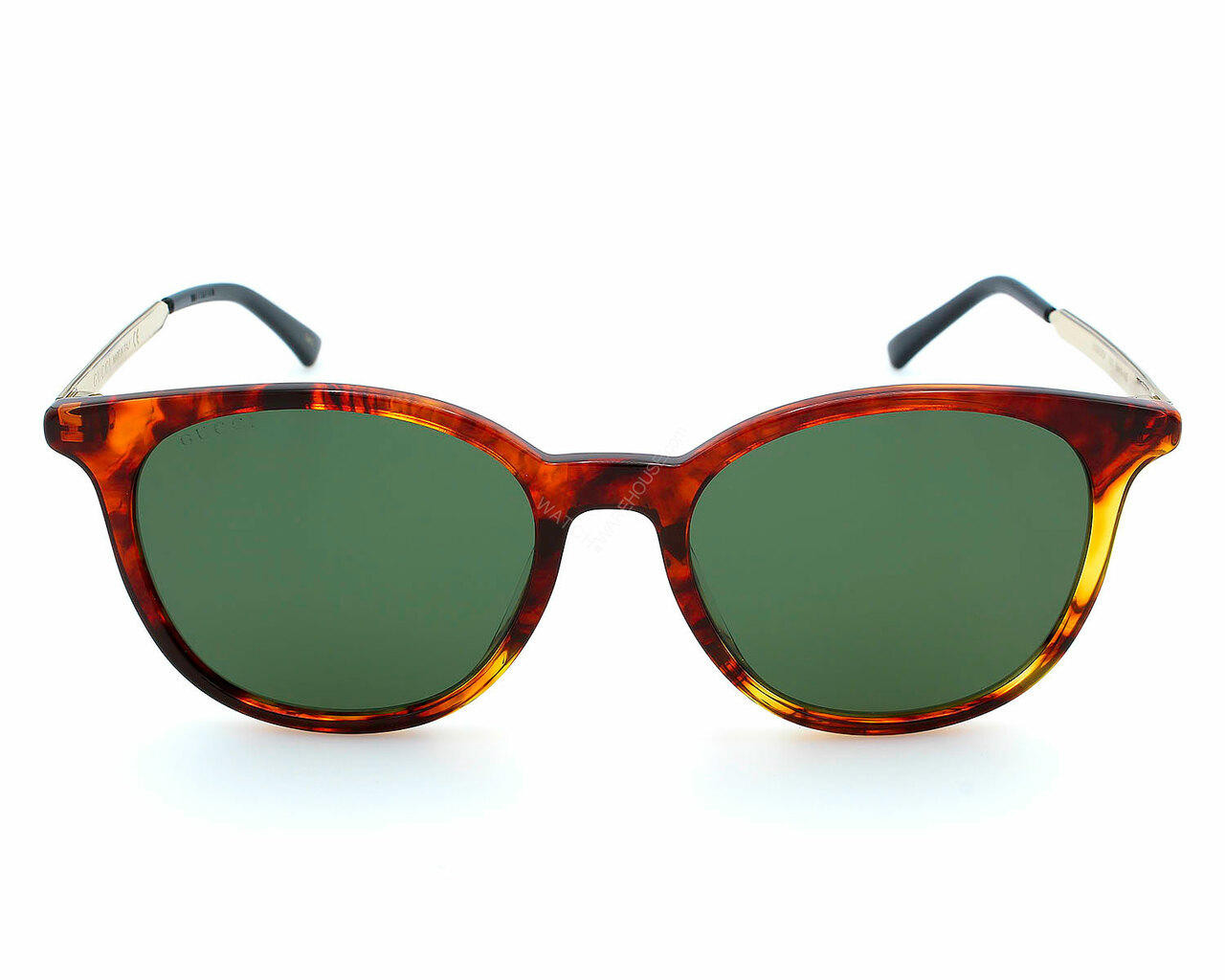 GUCCI Havana/Green Lens 54-19-145MM Unisex Sunglasses 