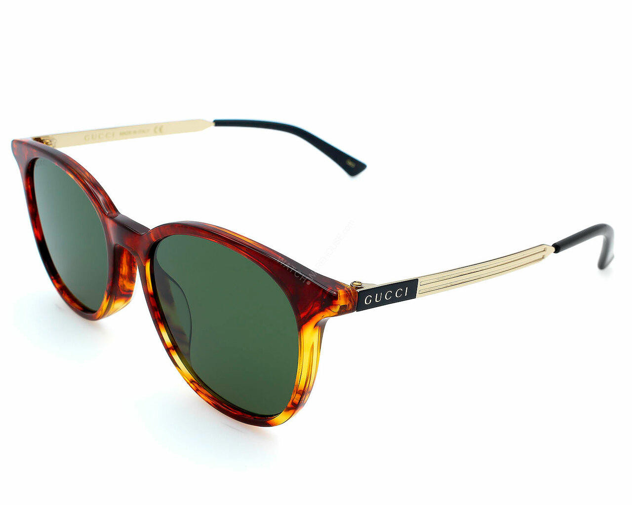 Eyewear Brands GUCCI Havana/Green Lens 54-19-145MM Unisex Sunglasses GG0830SK 003 Eyewear Brands GUCCI Havana/Green Lens 54-19-145MM Unisex Sunglasses GG0830SK 003