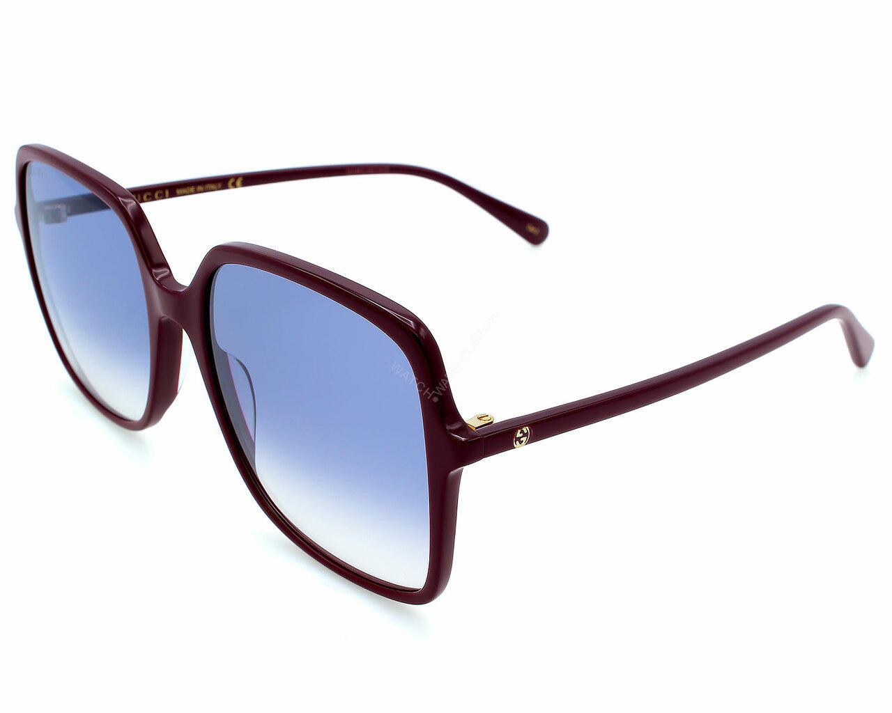 GUCCI Burgundy/Red Gradient 56-18-145MM Women's Sunglasses