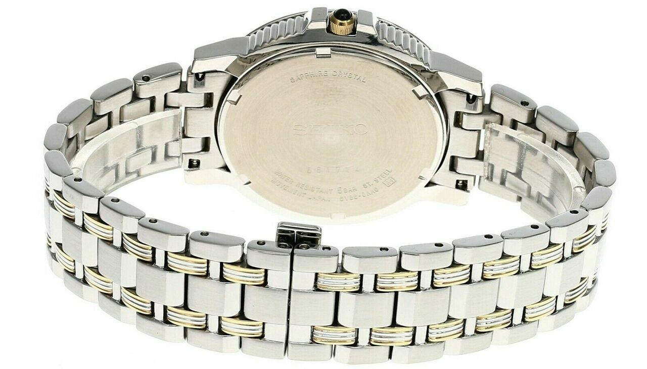 SEIKO White Dial 38MM S-Steel Bracelet Men's Watch SNT002