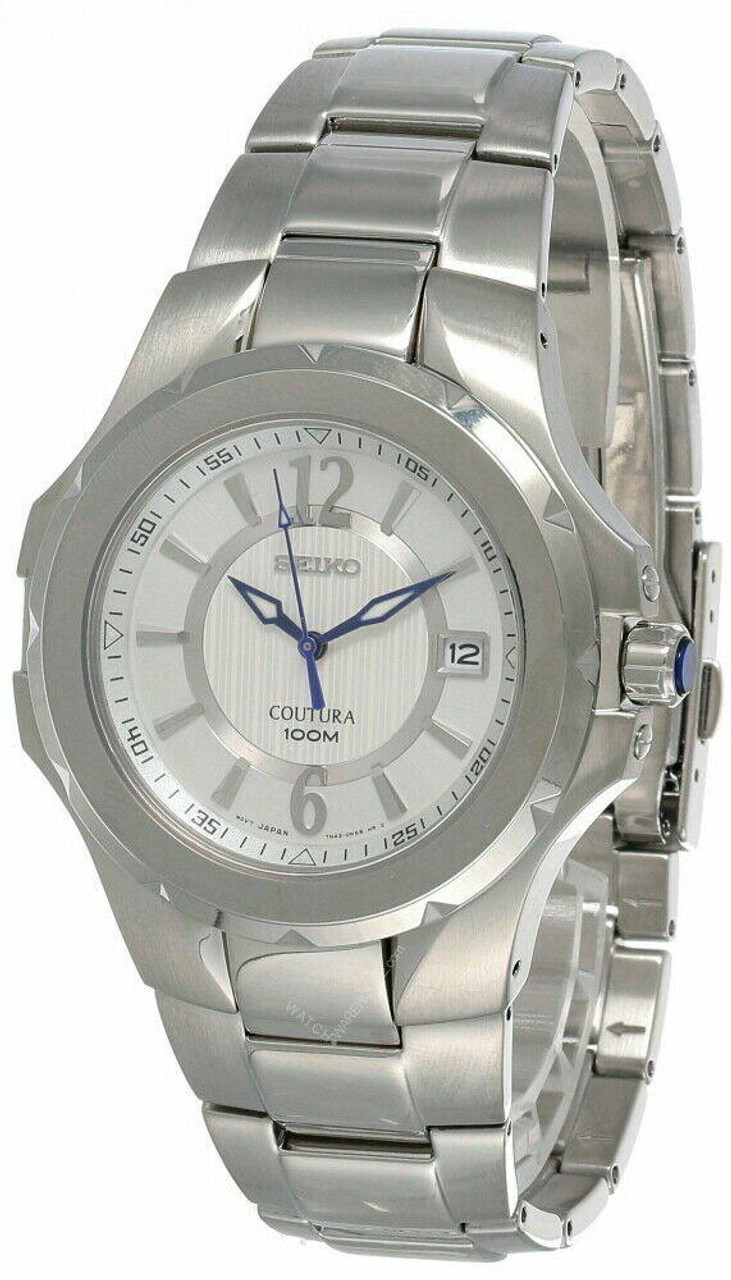 Seiko Coutura 41MM White Dial 2-Tone Men's Watch SGED28 | Fast