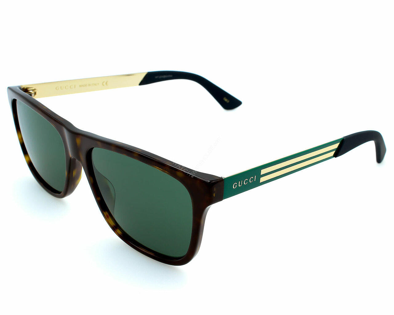 Eyewear Brands GUCCI Havana/Green Lens 57-17-145MM Mens Sunglasses GG0687S 003 Eyewear Brands GUCCI Havana/Green Lens 57-17-145MM Mens Sunglasses GG0687S 003