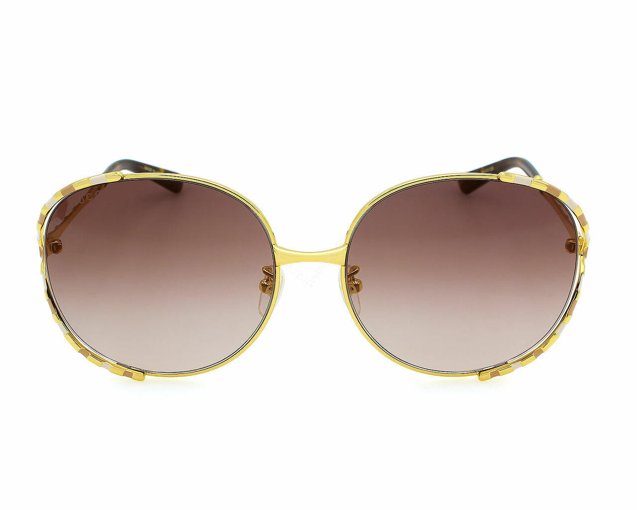 GUCCI Gold/Brown Lens 59-17-135MM Women display picture 3