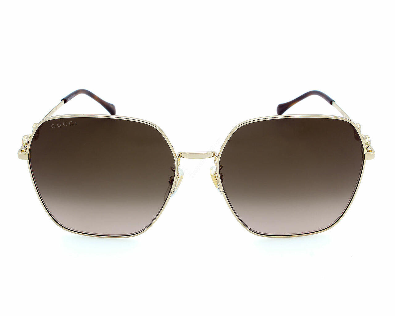 GUCCI Gold/Brown Lens 60-16-145MM Women display picture 1
