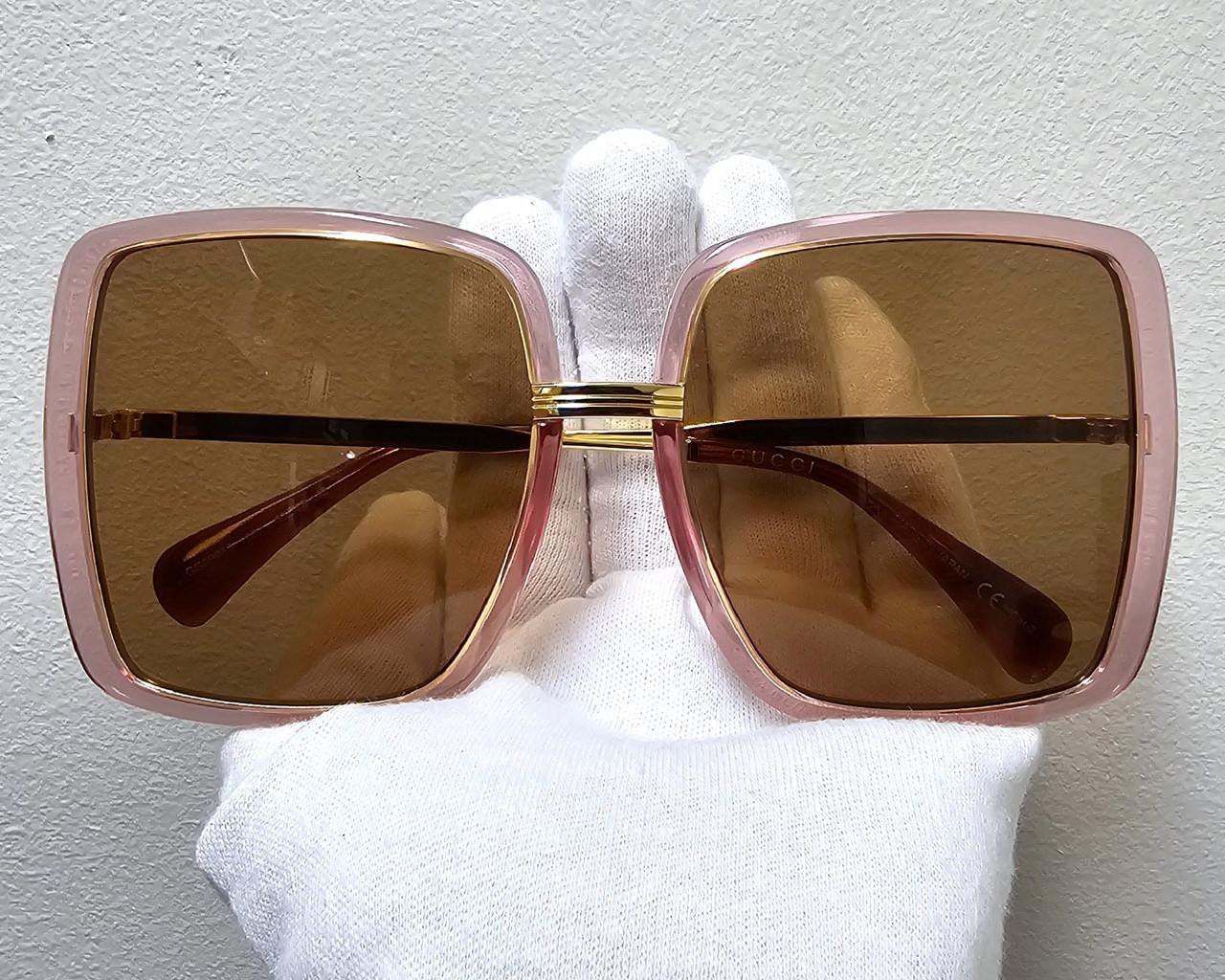 GUCCI Pink/Gold/Brown Lens 60-140MM Women