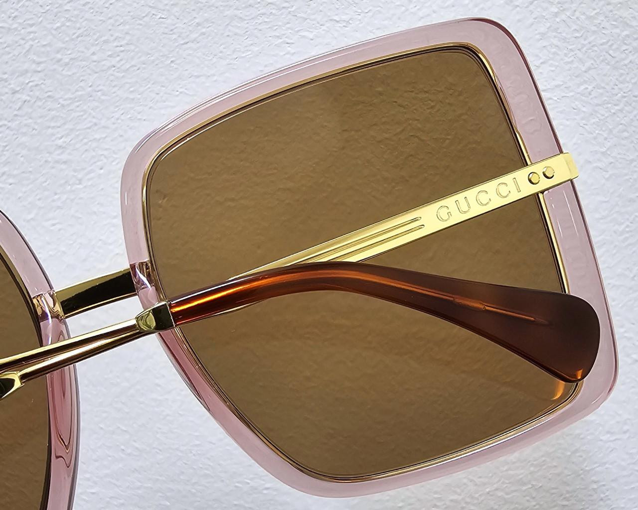 GUCCI Pink/Gold/Brown Lens 60-140MM Women