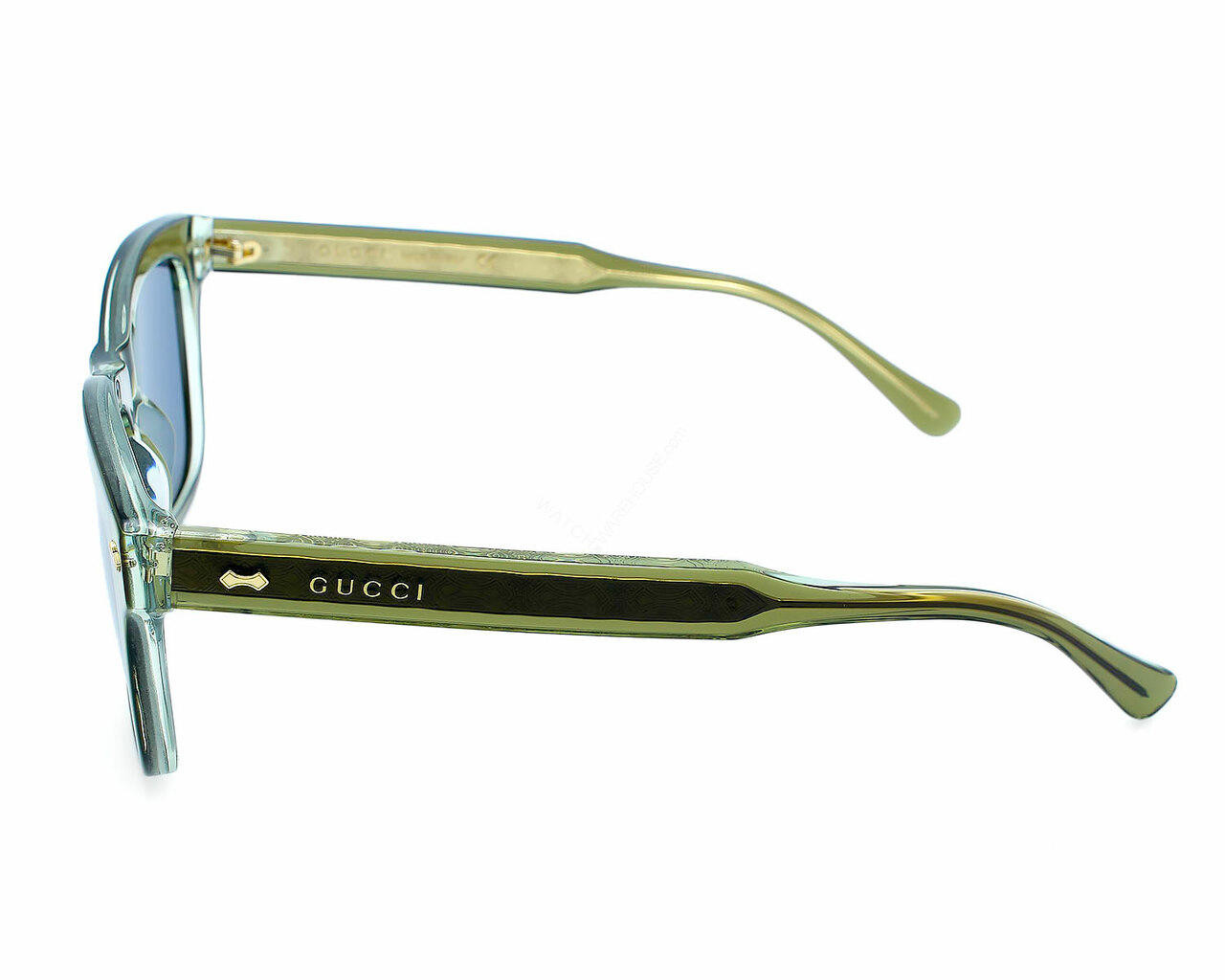GREEN GUCCI SUNGLASSES GG 290/S Gucci Geometric Sunglasses GG0956S 001 Black/Green 54mm 956  main image 4