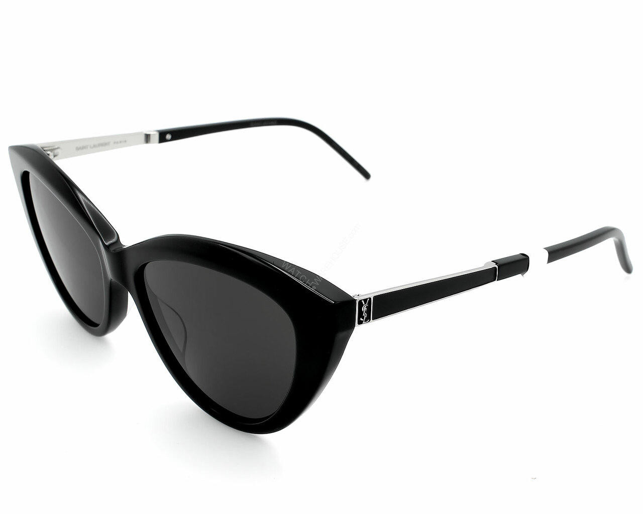 Eyewear Brands SAINT LAURENT Black Cat-Eye 55-145MM Womens Sunglasses SL M81 001 Eyewear Brands SAINT LAURENT Black Cat-Eye 55-145MM Womens Sunglasses SL M81 001
