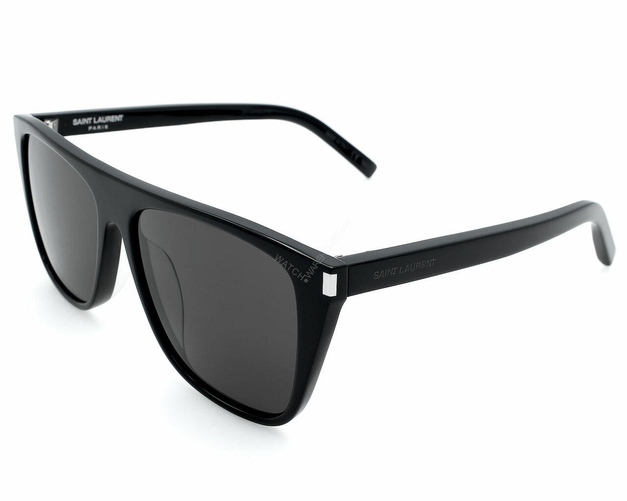 Eyewear Brands SAINT LAURENT Black/Black Lens 58-16-145MM Unisex Sunglasses SL 1/F 001 Eyewear Brands SAINT LAURENT Black/Black Lens 58-16-145MM Unisex Sunglasses SL 1/F 001