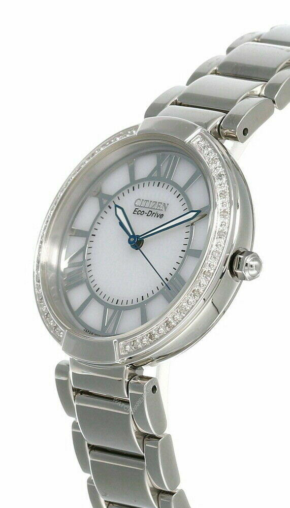 CITIZEN Eco Drive 34 mm White Dial SS Women display picture 3