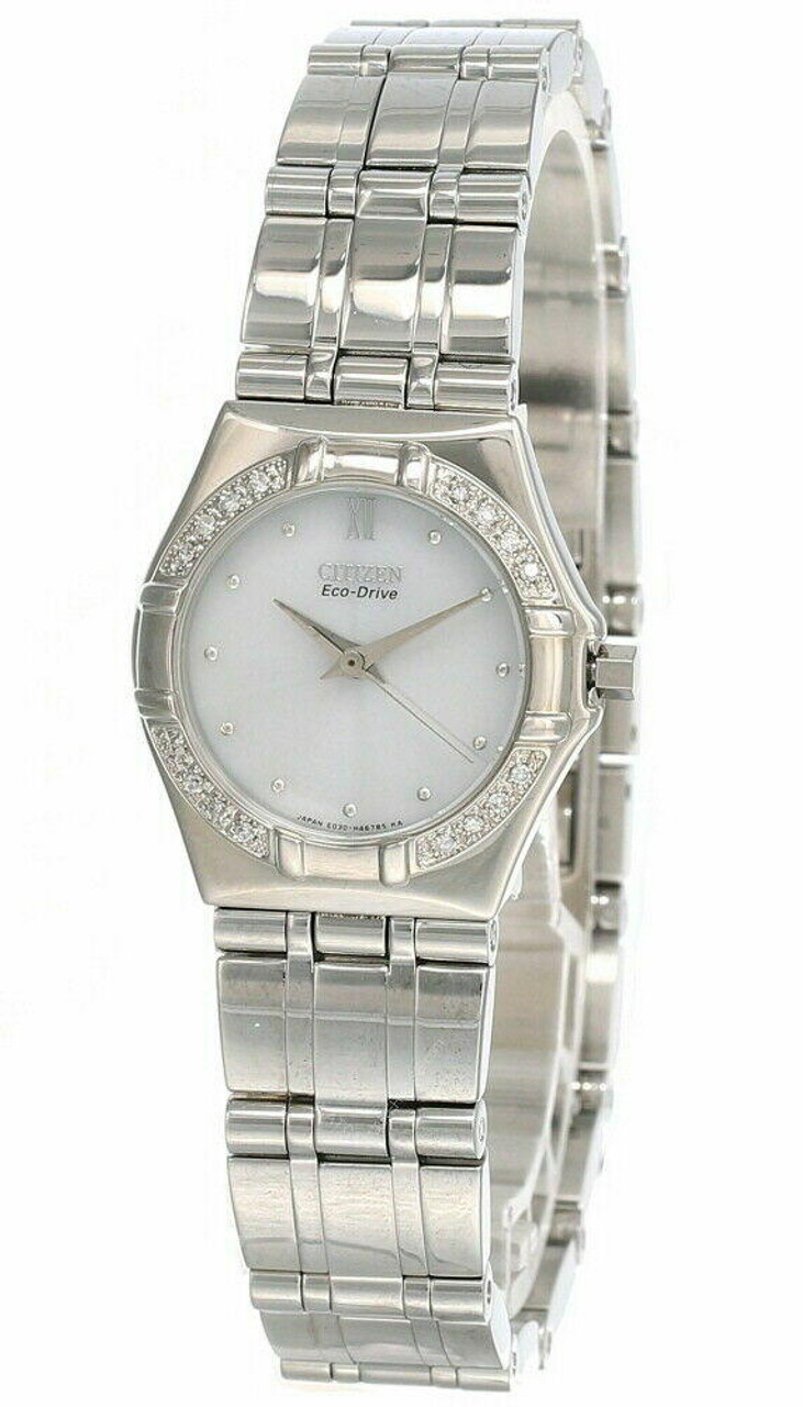 CITIZEN Eco Drive 26 mm White Dial SS Women's Watch EP5200-54A