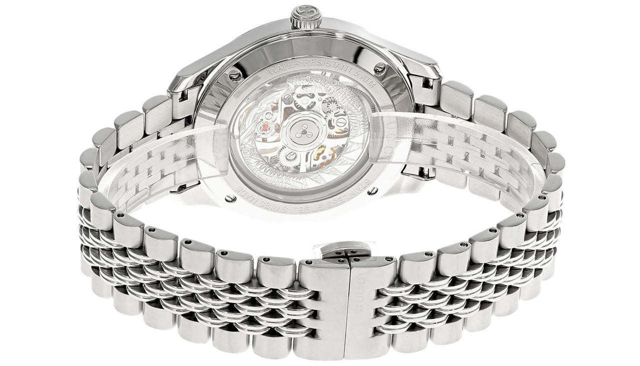 GUCCI G-Timeless Skeleton 40MM AUTO SS Bracelet Men's Watch