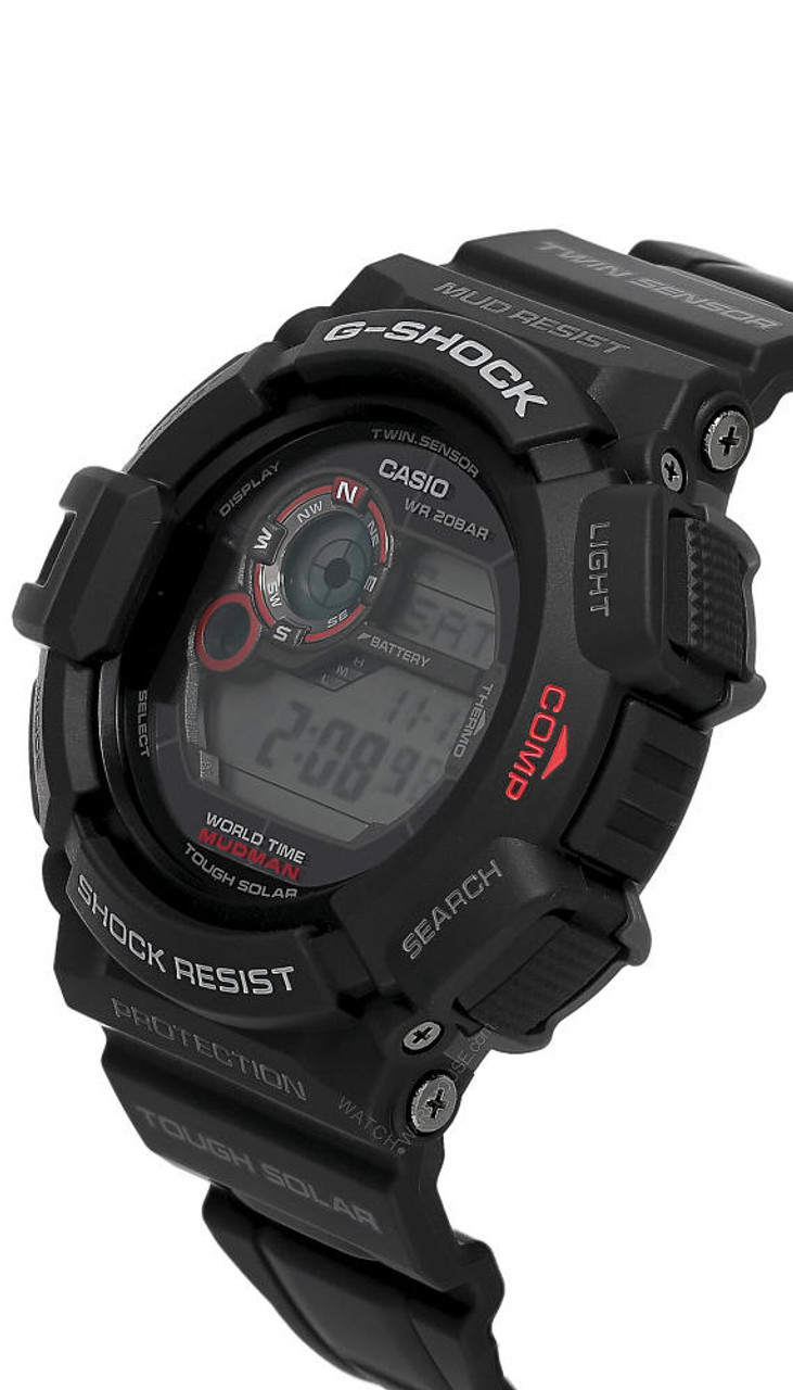 CASIO G-SHOCK Mudman Digital World Timer Alarm Men's Watch G9300-1