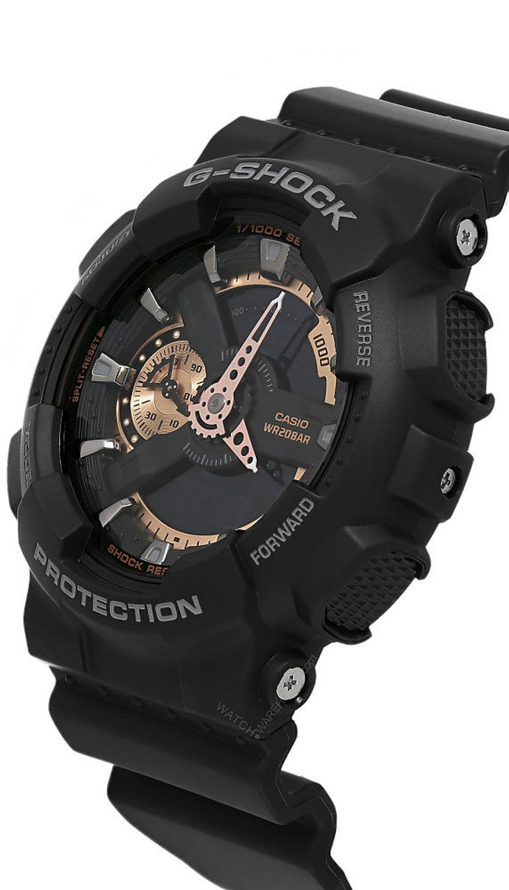 CASIO G SHOCK Alarm Analog Digital Black Resin Men s Watch GA110RG