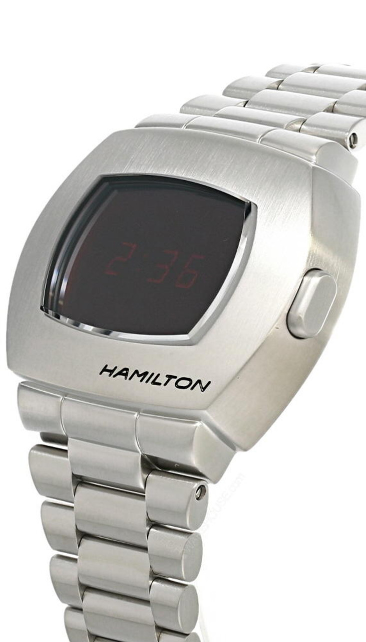 HAMILTON American Classic PSR QTZ SS Digital Men's Watch H52414130