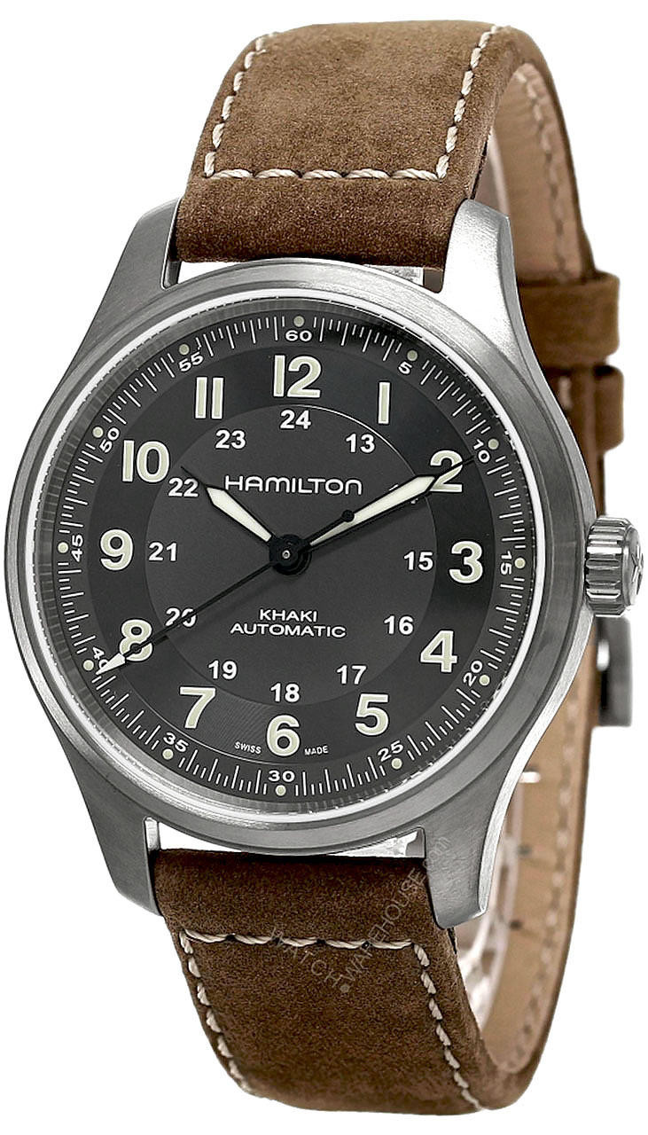 Hamilton Khaki Field Nylon Strap Black Dial Mechanical H69529933 Men's Watch  - CityWatches IN