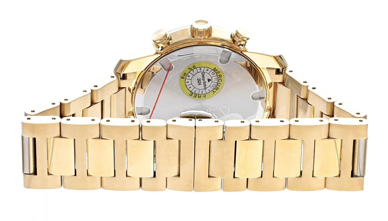 MOVADO Bold Verso 44MM CHRONO Stainless Steel Gold Men's Watch