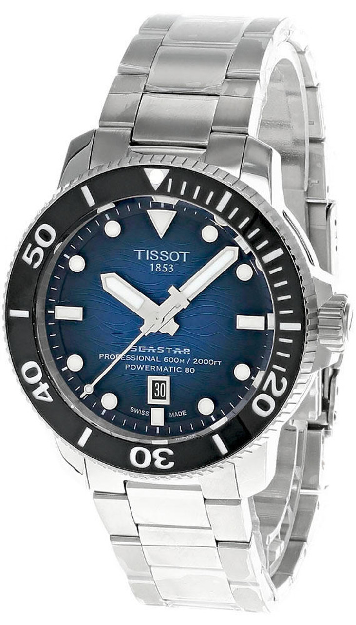 TISSOT Seastar 2000 Professional 46MM SS Blue Dial Men's Watch