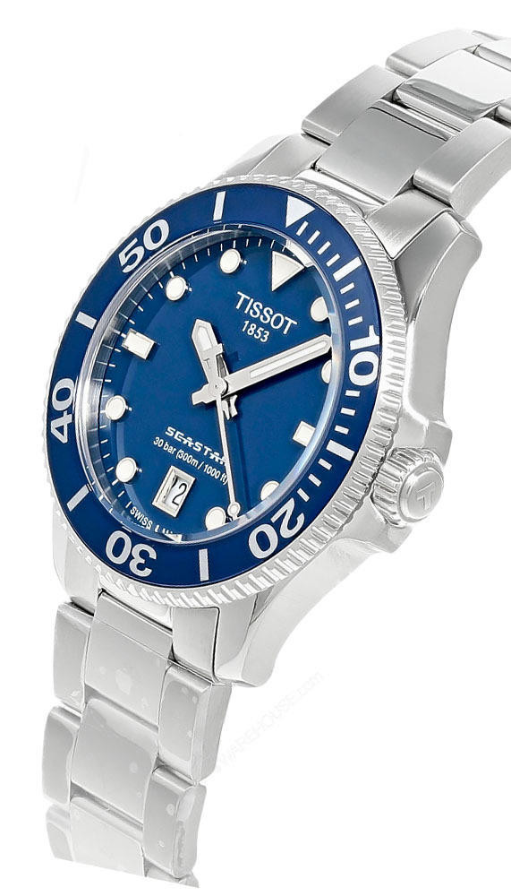TISSOT SeaStar 1000 36MM Blue Dial SS Unisex Watch T120.210.11