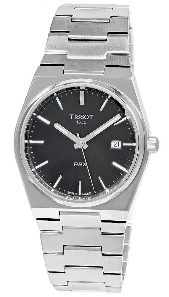 TISSOT PRX 40MM Stainless Steel Black Dial Men's Watch T137.410.11.051.00 / T1374101105100