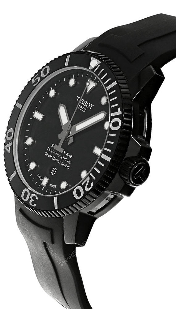 TISSOT Seastar 1000 Powermatic 80 43MM Black Dial Men's Watch  T120.407.37.051.00