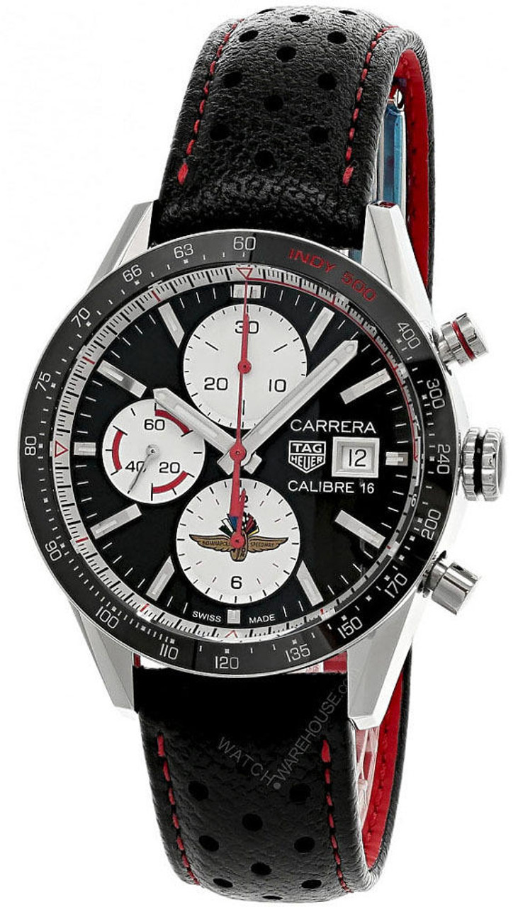 TAG HEUER Carrera 16 Indy 500 Limited Edition 41MM Men's Watch  CV201AS.FC6429