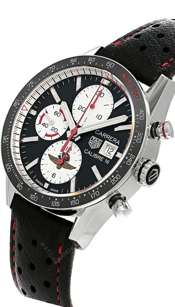 TAG HEUER Carrera 16 Indy 500 Limited Edition 41MM Men's Watch   | Fast & Free US Shipping | Watch Warehouse