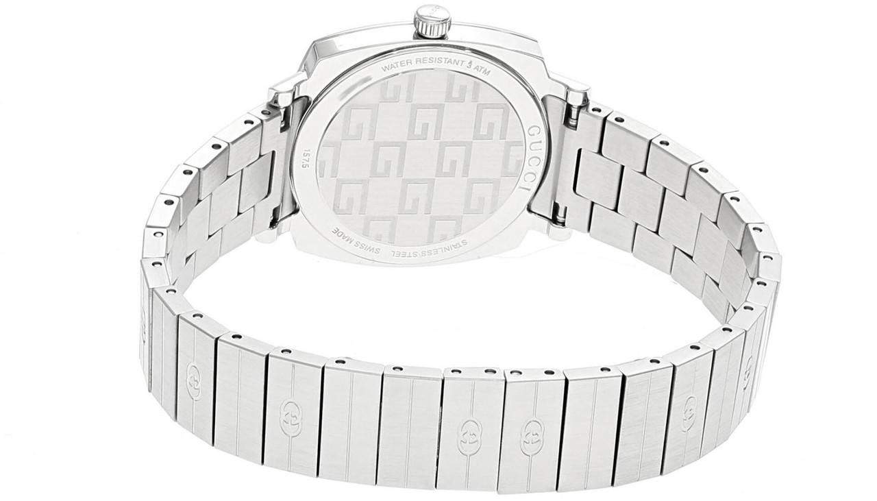 GUCCI Grip 27MM Stainless Steel Silver Dial Women's Watch YA157501