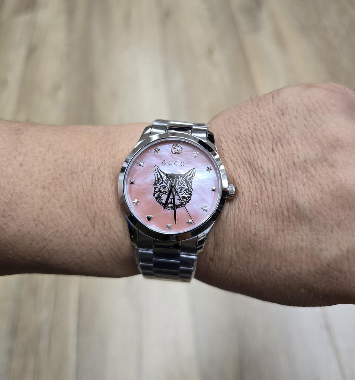 稀少 GUCCI(グッチ) G-Timeless Iconic Unisex Watch GUCCI G-Timeless Iconic 38MM QTZ SS Pink MOP Dial Unisex