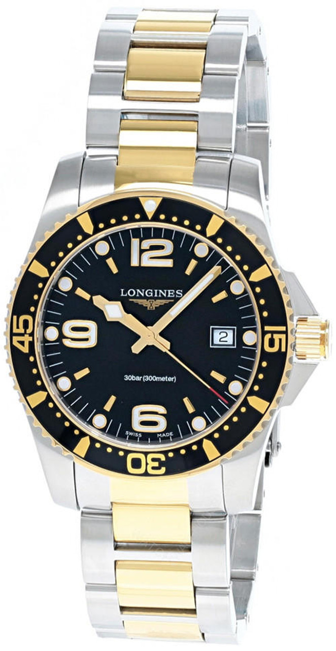 LONGINES HydroConquest 41MM QTZ SS Black Dial Men's Watch L37403567 / L3.740.3.56.7