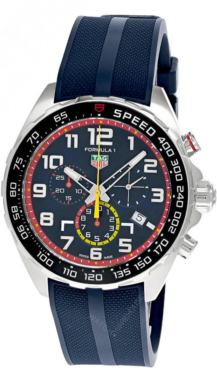 TAG HEUER Formula 1 43MM X Red Bull Racing Rubber Mens Watch CAZ101AL.FT8052 Fast and Free US Shipping Watch Warehouse