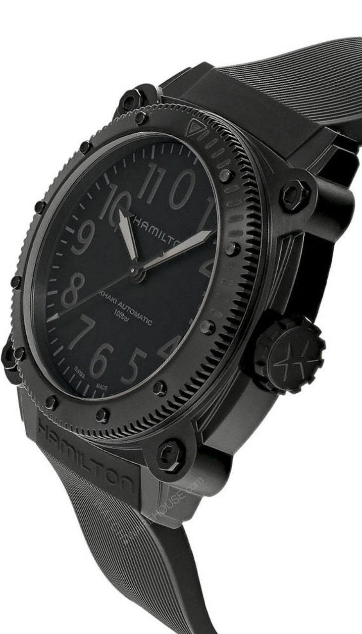 HAMILTON Khaki Navy Belowzero Titanium AUTO 46MM Men's Watch ...