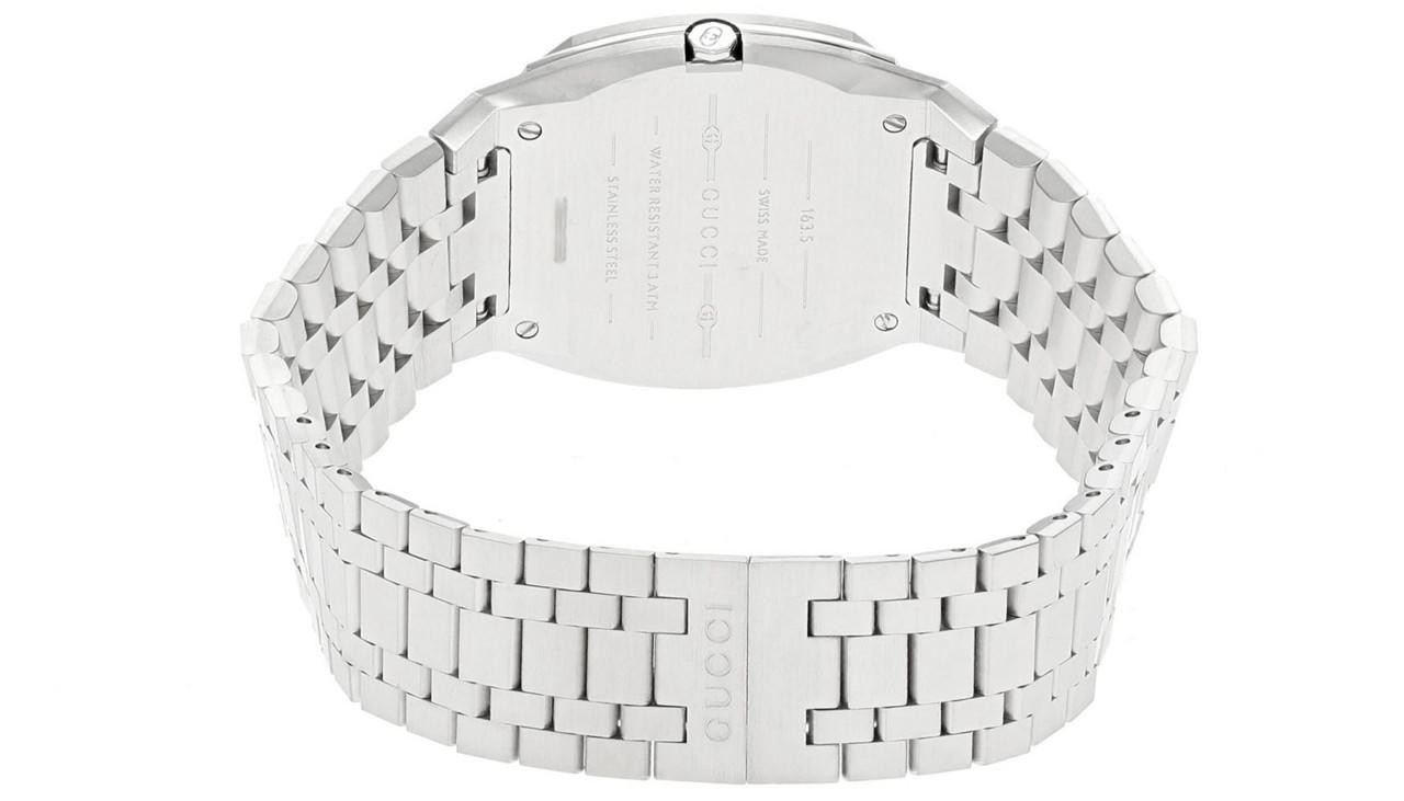 GUCCI 25H 30MM QTZ Stainless Steel Silver Dial Women's Watch