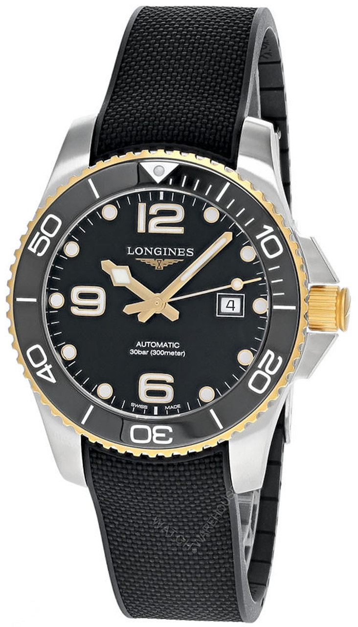 LONGINES HydroConquest AUTO 43MM Black Rubber Men's Watch L3.782.3.56.9 / L37823569 LONGINES HydroConquest AUTO 43MM Black Rubber Men's Watch L3.782.3.56.9 / L37823569