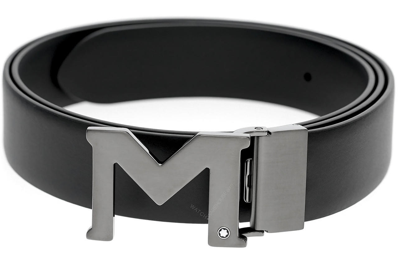 Montblanc Men's Casual Rustic Buckle Belt
