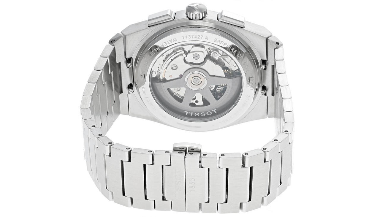 TISSOT PRX AUTO 42MM CHRONO S-Steel Silver Dial Men's Watch