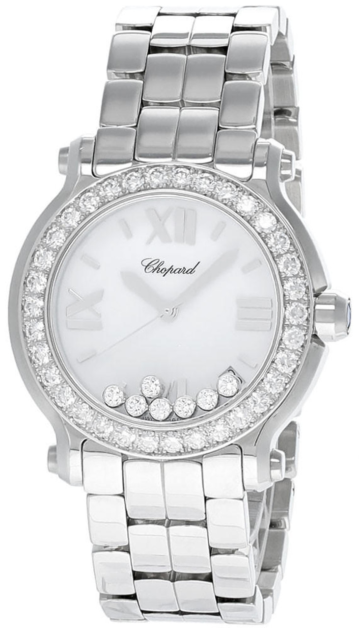 Chopard Happy Sport Automatic Diamond Mother of Pearl Dial Ladies Watch  274891-1007 - Watches, Happy Sport - Jomashop