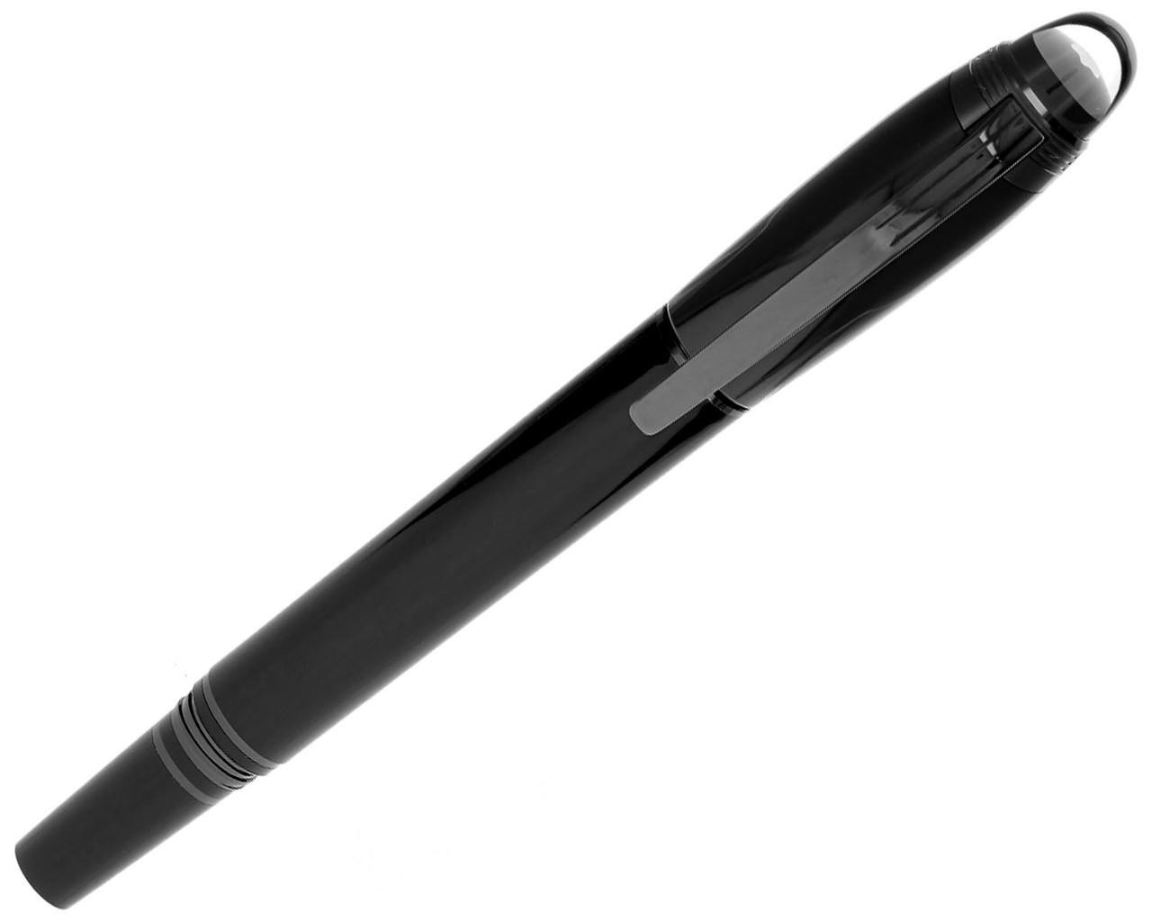 MONTBLANC StarWalker BLK Precious Resin Platinum Clip Fineliner