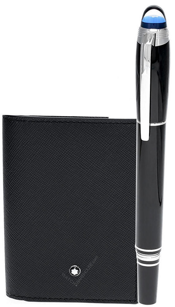 MONTBLANC Sartorial Black Leather Business Card Holder 113223