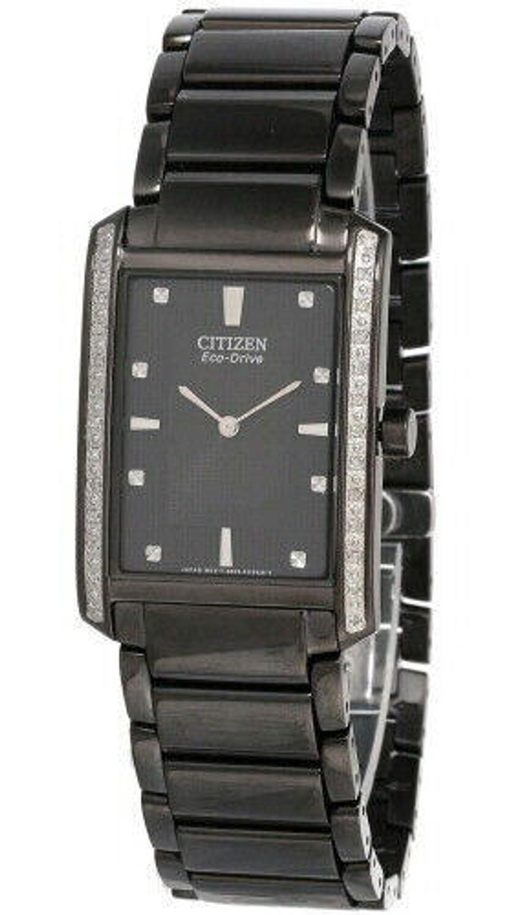 CITIZEN Eco Drive Black Dial Stainless Steel Men's Watch BL6067-54E