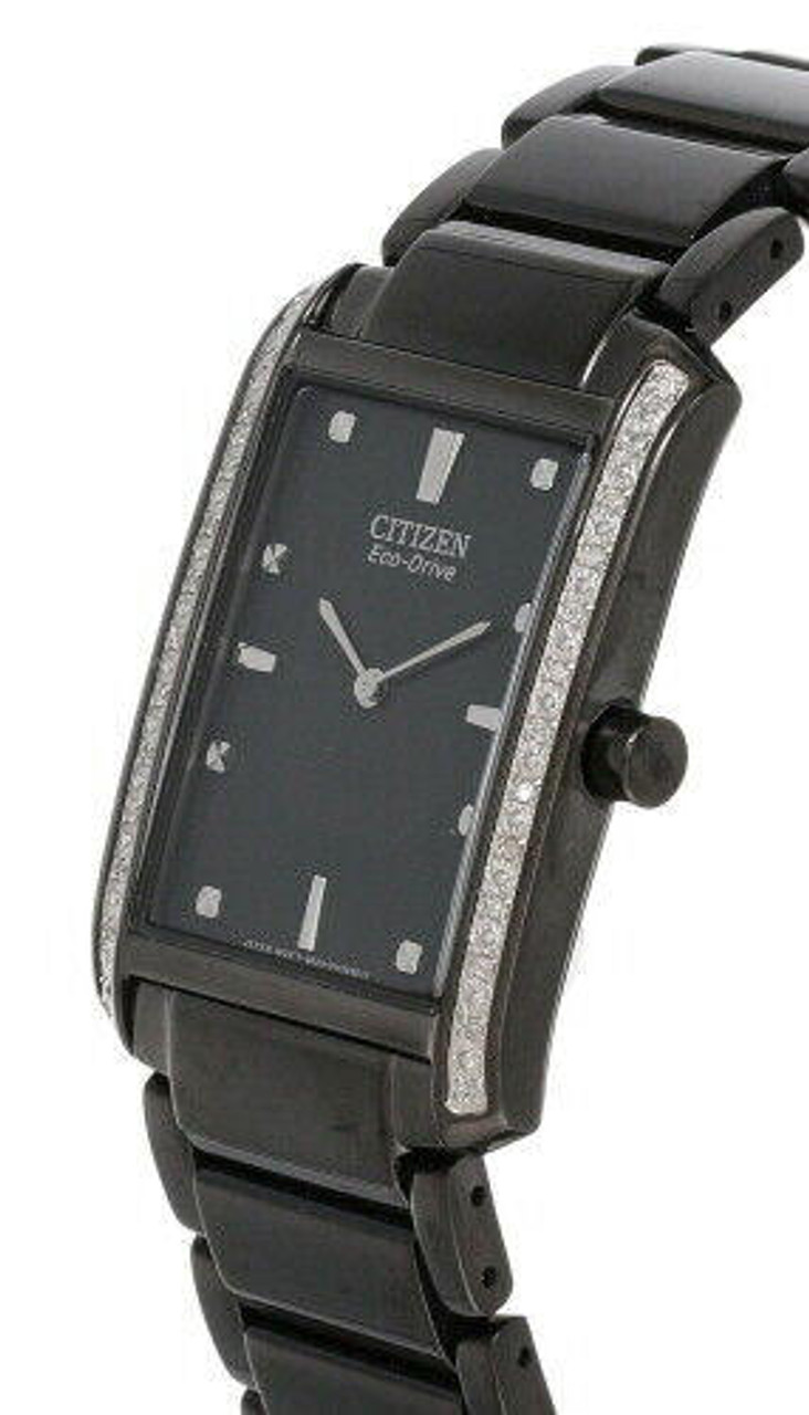 CITIZEN Eco Drive Black Dial Stainless Steel Men's Watch BL6067