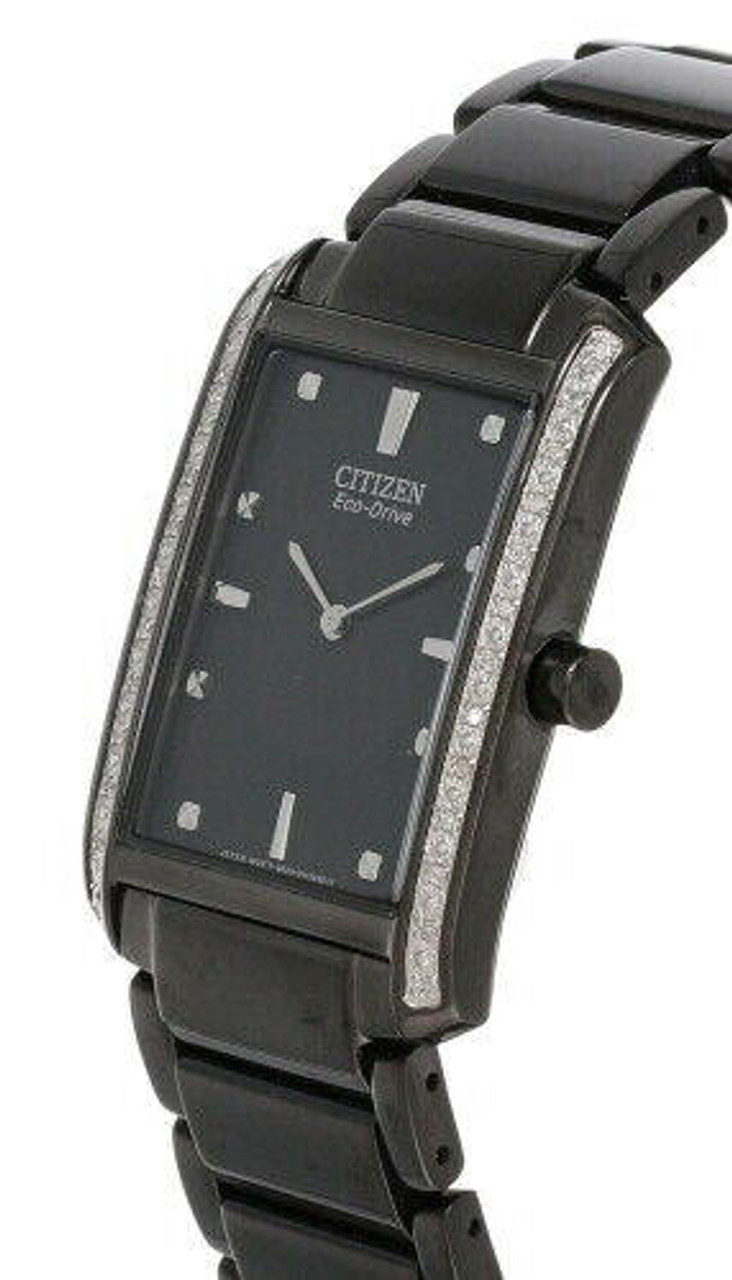 Citizen Eco Drive Black Dial Stainless Steel Men's Watch BL6067-54E