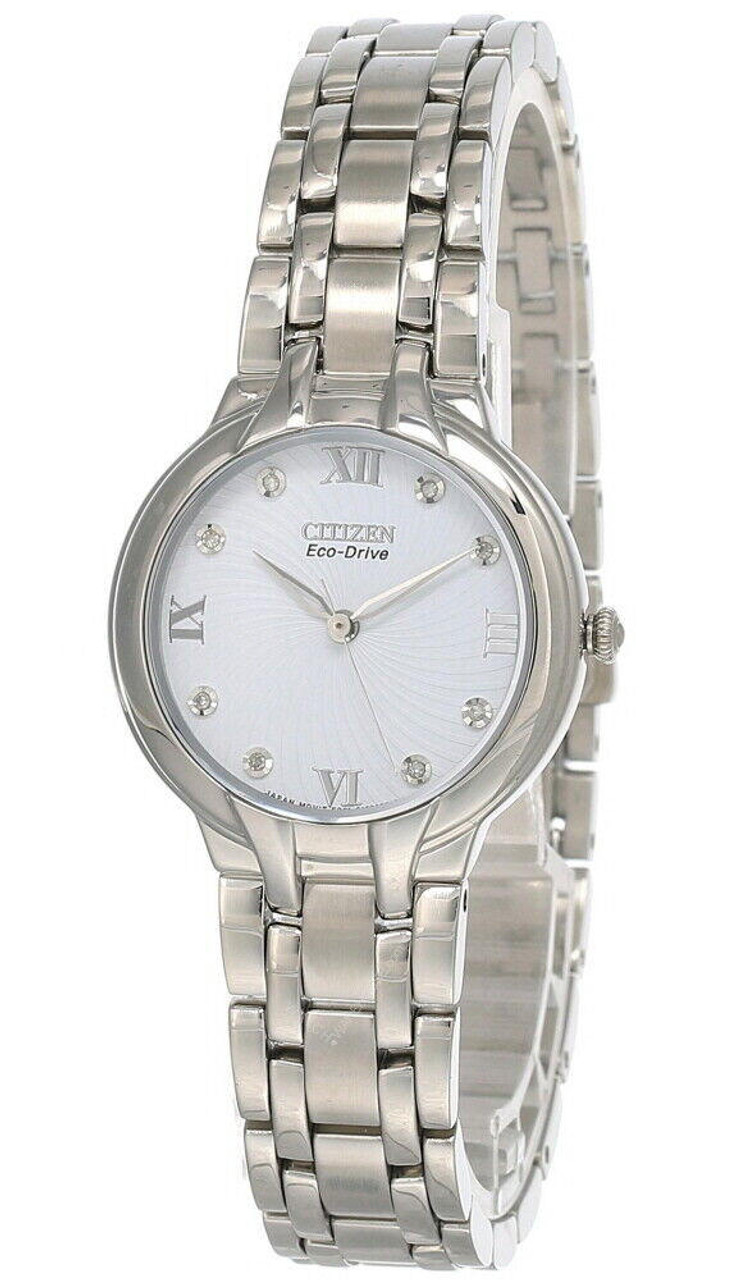 CITIZEN Eco-Drive White Dial S-steel Women's Watch EW9240-54A